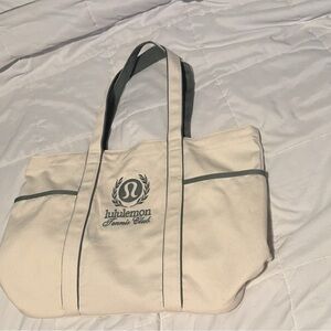 Lululemon tennis club canvas tote